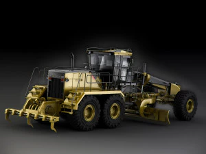 caterpillar 16m motor mining grader 3D Model