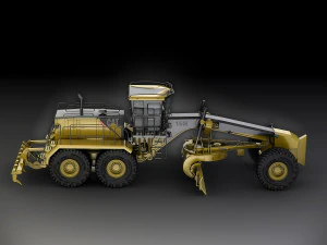caterpillar 16m motor mining grader 3D Model