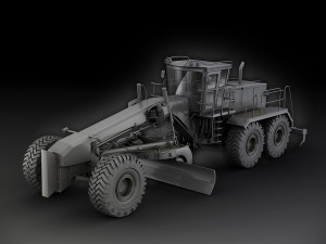 caterpillar 16m motor mining grader 3D 모델