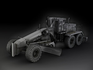 caterpillar 16m motor mining grader 3D 모델