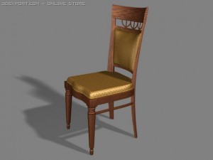 old stool 3D-Modell