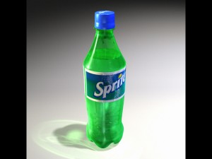 sprite bottle Modello 3D