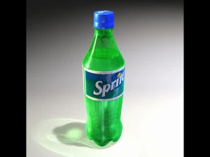 botol sprite Model 3D