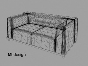 sofa 01 3D मॉडल