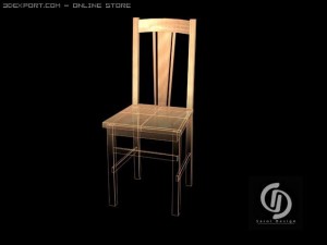 lowpoly chairs 3D Model