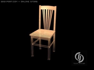 lowpoly chairs 3D Model