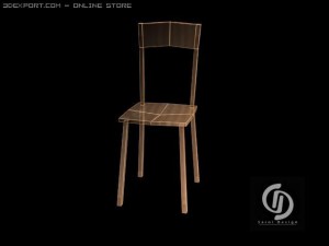lowpoly chairs 3D Model