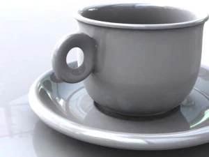 чашка с тассе 3D Модель