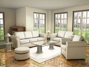 living room 3D-Modell