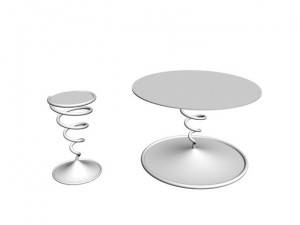 table and chair 3D Model