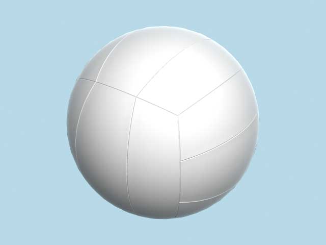 volley ball 3D 模型 .c4d .max .obj .3ds .fbx .stl .blend 