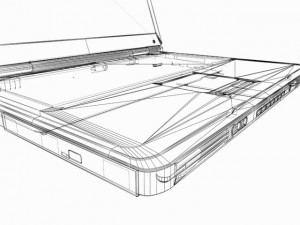 roverbook w570 3D Model