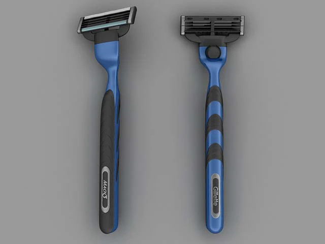 gillette mach3 3D Model .c4d .max .obj .3ds .fbx .stl .blend