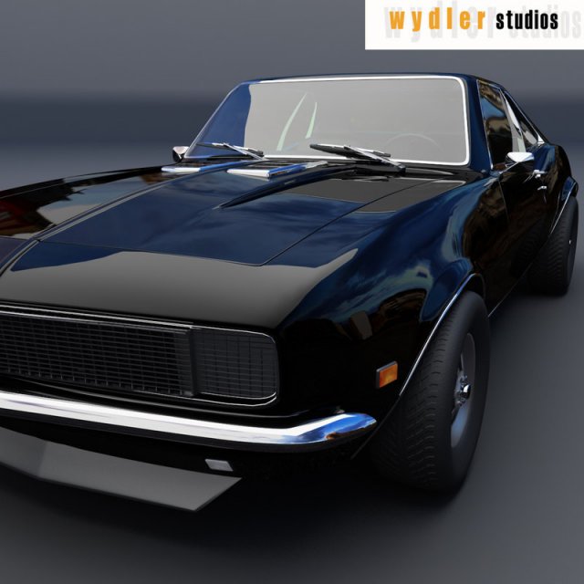 chevrolet camaro ss 68 3Dモデル .c4d .max .obj .3ds .fbx .stl .blend 