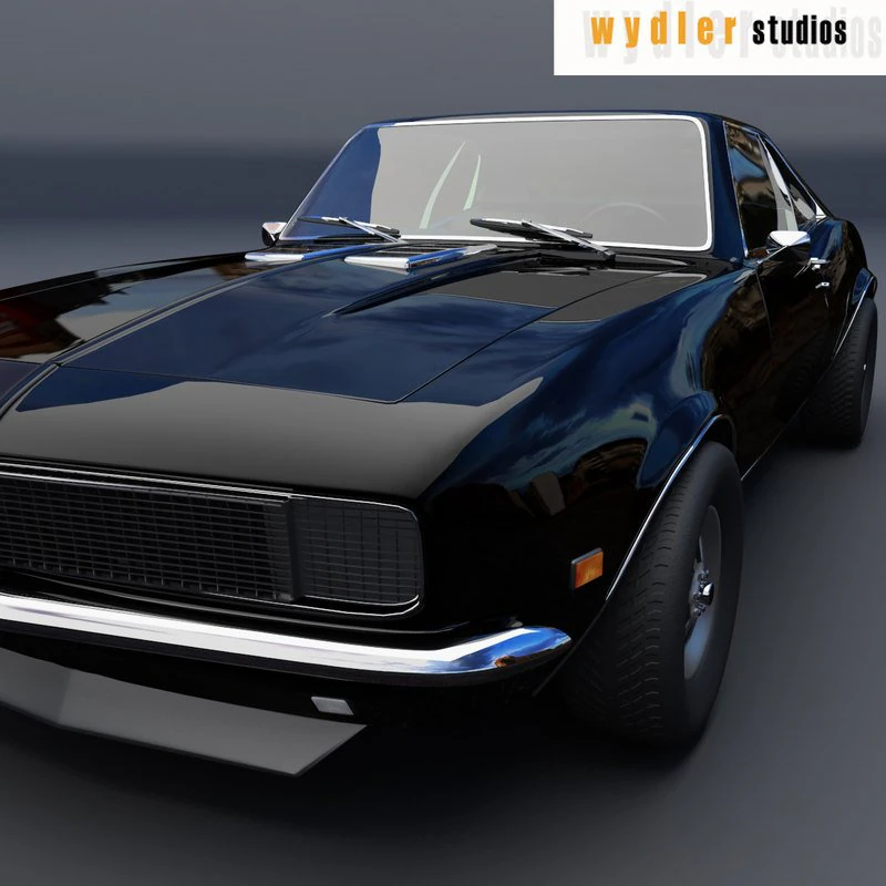 chevrolet camaro ss 68 3D Model .c4d .max .obj .3ds .fbx .stl .blend 