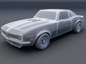 chevrolet camaro ss 68 3Dモデル