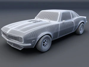 chevrolet camaro ss 68 3D Model