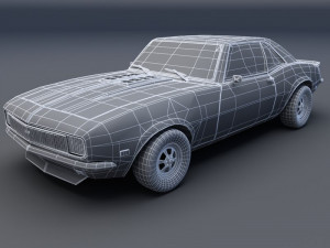 chevrolet camaro ss 68 3Dモデル