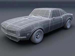 chevrolet camaro ss 68 3D Model