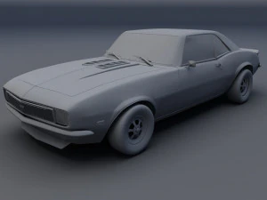 chevrolet camaro ss 68 3D Model
