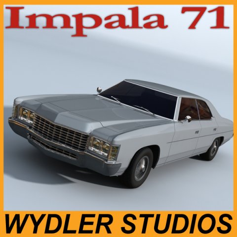 chevrolet impala 71 Modello 3D .c4d .max .obj .3ds .fbx .stl .blend 