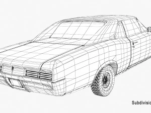 pontiac gto 67 3D Model