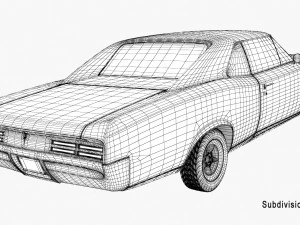 pontiac gto 67 3D Model