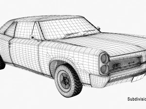 pontiac gto 67 3D Model