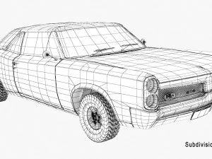 pontiac gto 67 3D Model