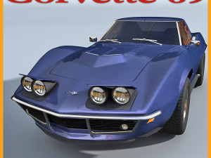 chevrolet corvette 69 Modelo 3D