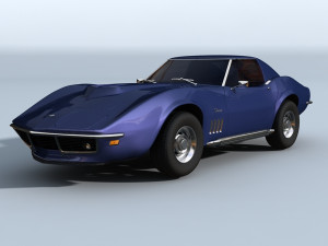 chevrolet corvette 69 3Dモデル