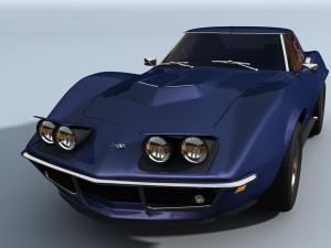 chevrolet corvette 69 3Dモデル