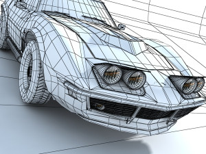 chevrolet corvette 69 3Dモデル