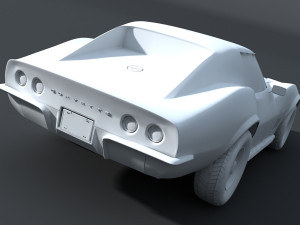 chevrolet corvette 69 3Dモデル