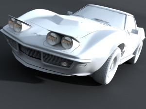 chevrolet corvette 69 3Dモデル