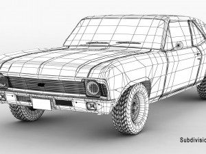 chevrolet nova ss 68 3Dモデル