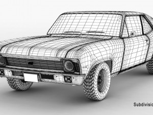 chevrolet nova ss 68 3Dモデル