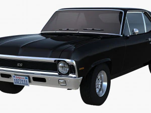 chevrolet nova ss 68 3D Модель
