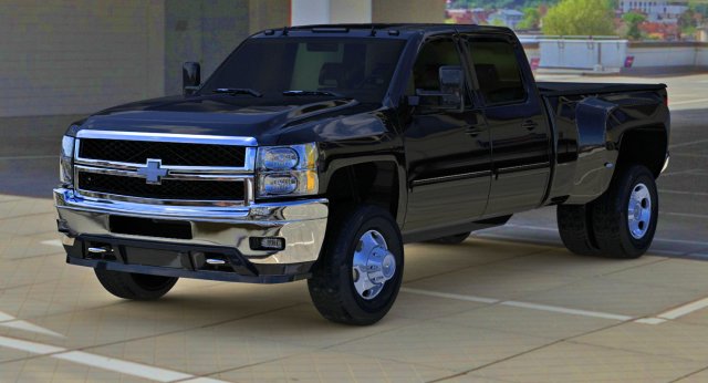 silverado 3500hd crew cab Modelo 3D .c4d .max .obj .3ds .fbx .stl .blend 