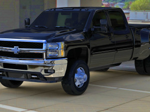 silverado 3500hd crew cab Modelo 3D