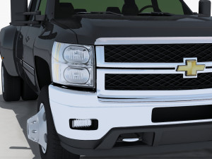 silverado 3500hd crew cab Modelo 3D