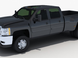 silverado 3500hd crew cab Modelo 3D