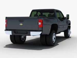 silverado 3500hd crew cab Modelo 3D