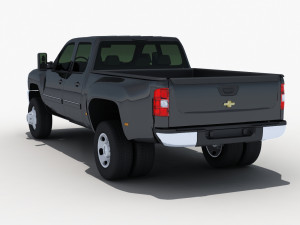 silverado 3500hd crew cab Modelo 3D