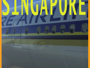 b772 singapore airlines 3D Model