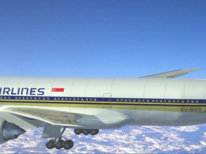 b772 singapore airlines 3D Model