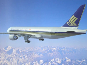 b772 singapore airlines 3D Model