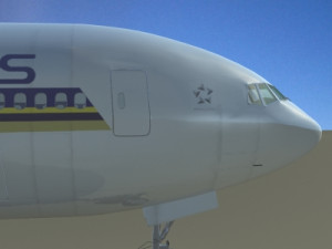 b772 singapore airlines 3D Model