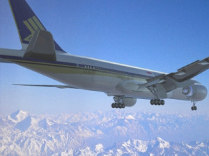 b772 singapore airlines 3D Model