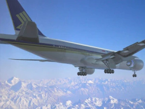 b772 singapore airlines 3D Model